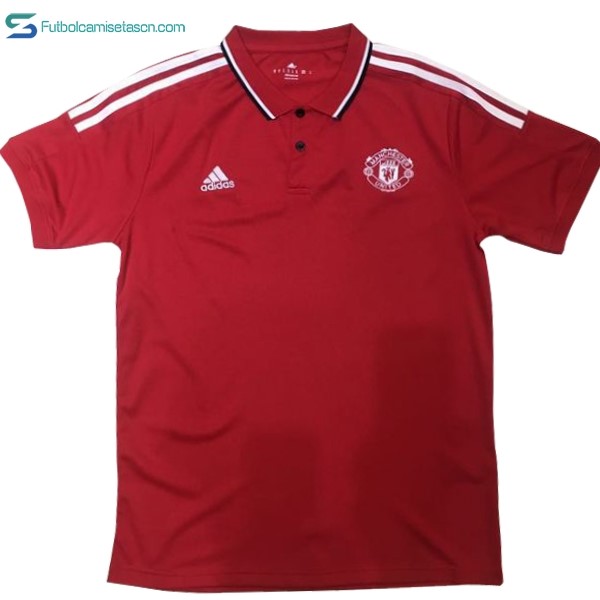 Polo Manchester United 2017/18 Rojo Blanco